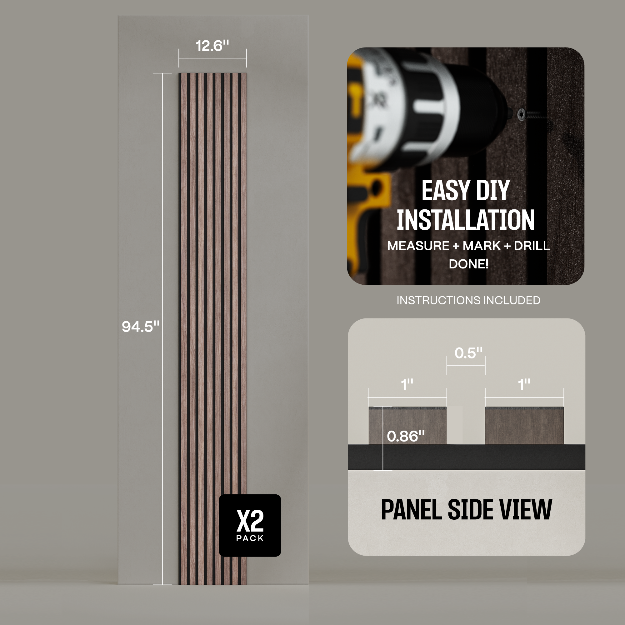 Acoustic Slat Panels