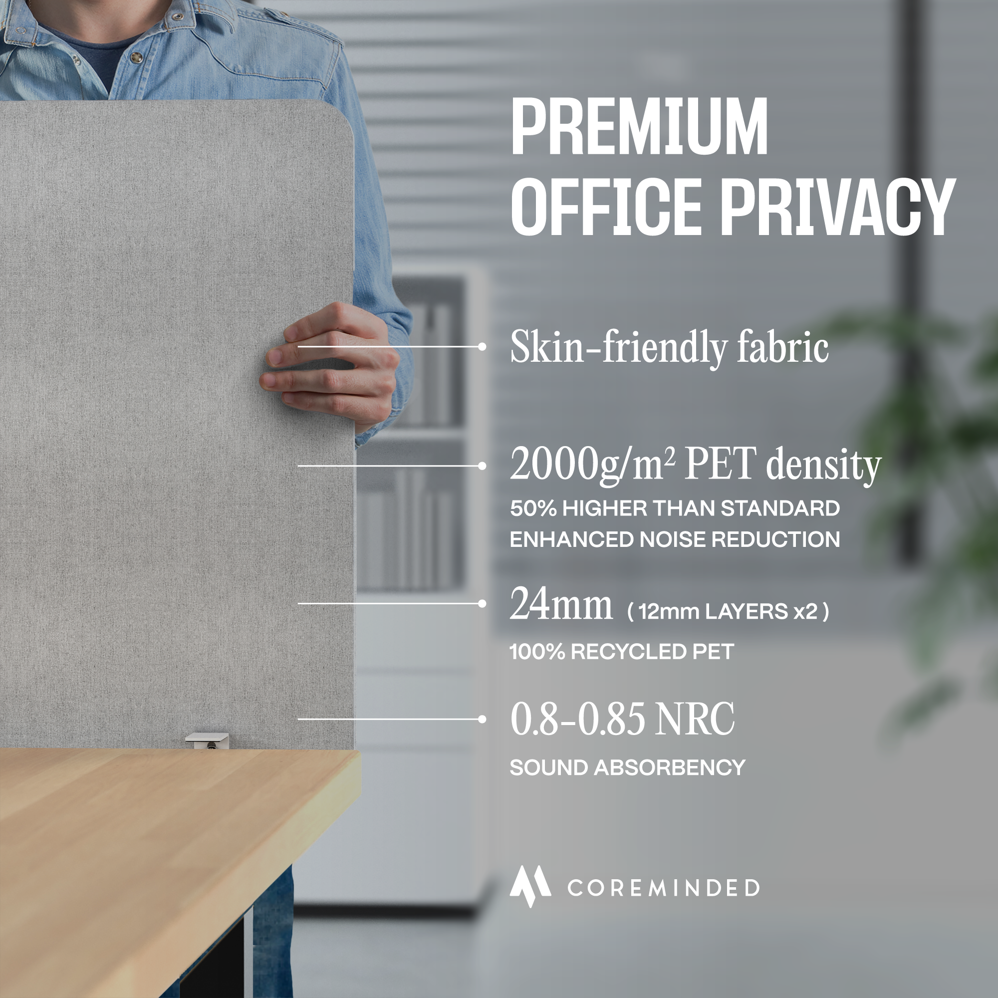 Universal Desk Privacy Panel