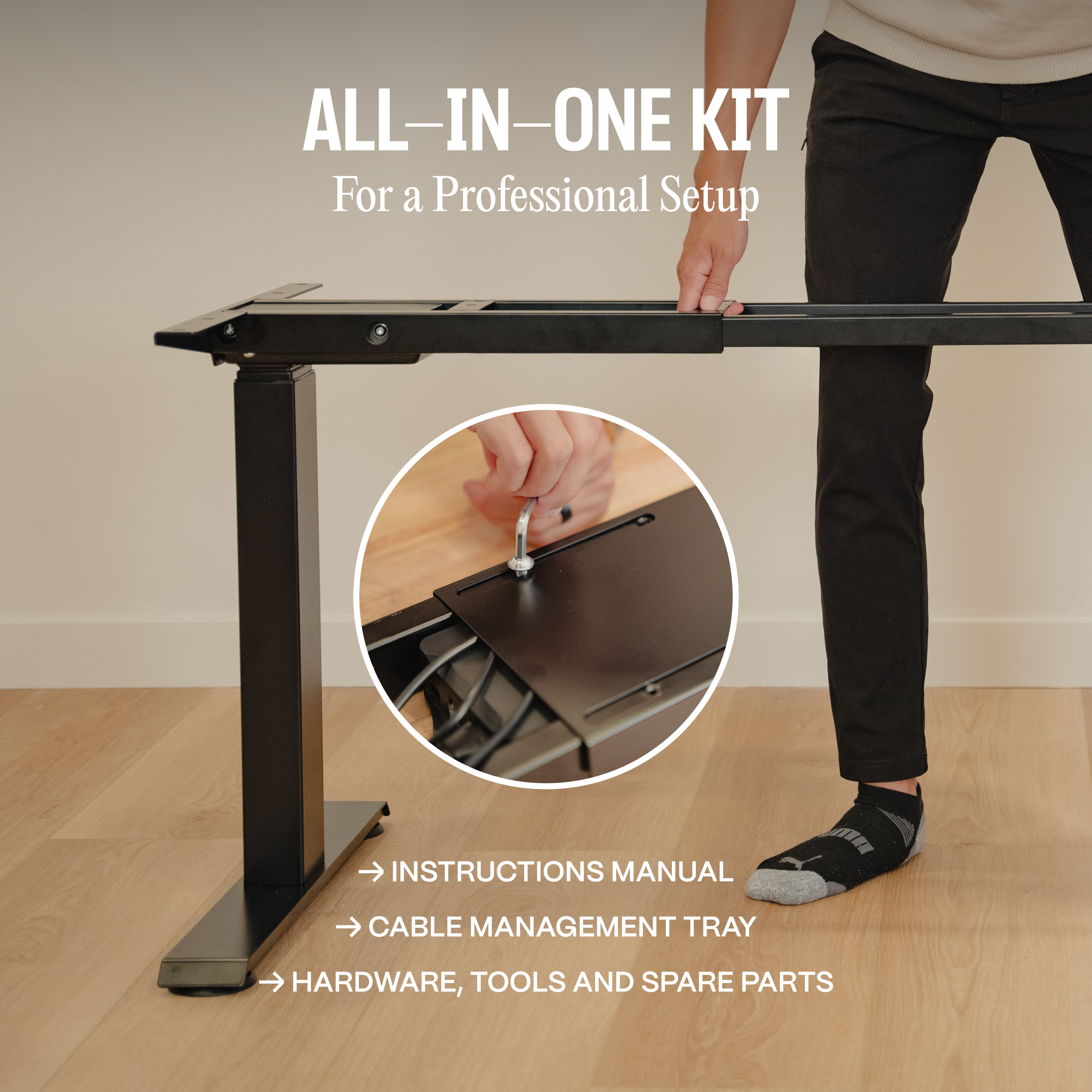 Solid Wood Standing Desk