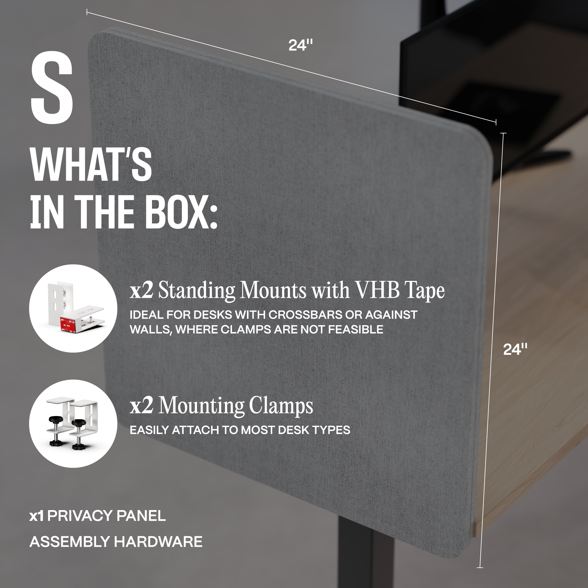 Universal Desk Privacy Panel