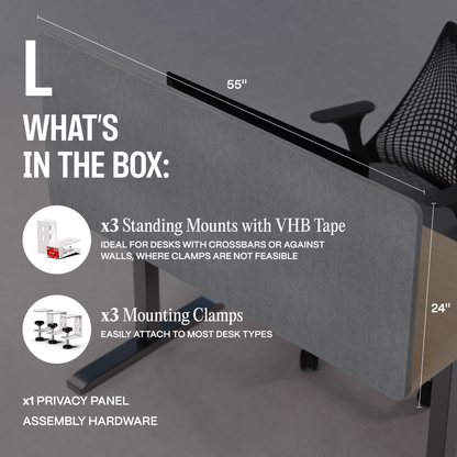 Universal Desk Privacy Panel