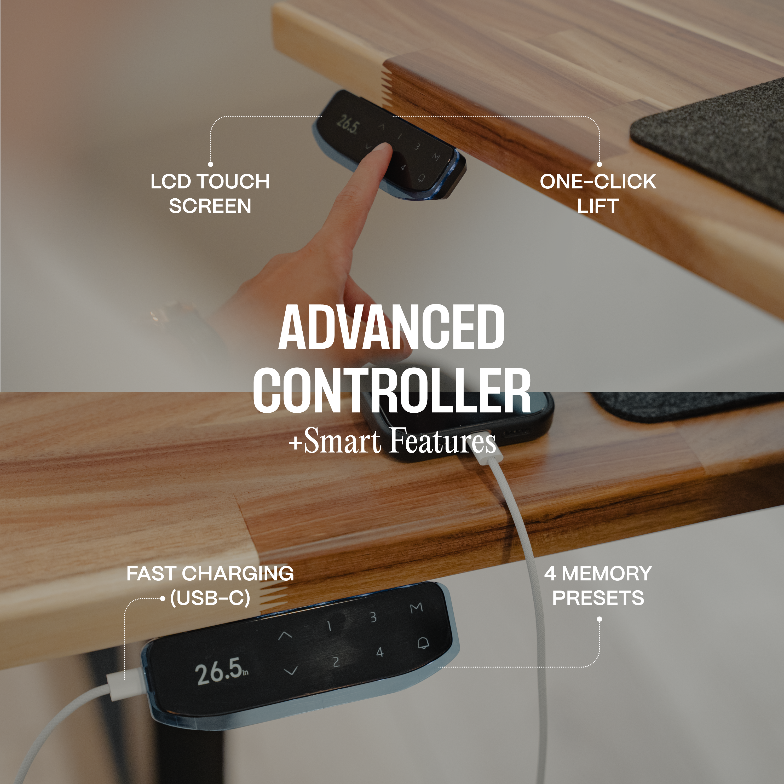 Solid Wood Standing Desk